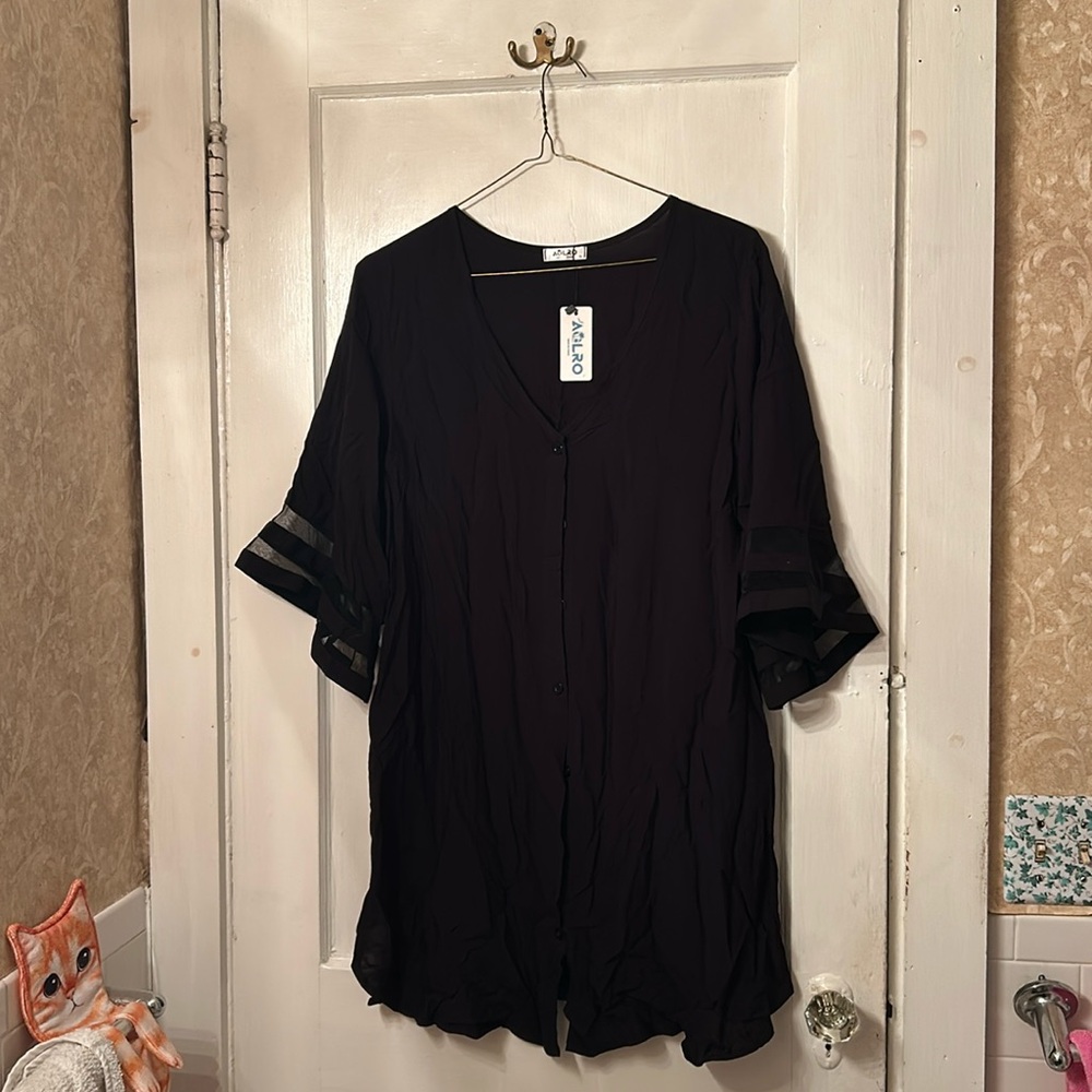 Women’s Black Beach Cover Up